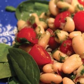 Healthy Tuscan White Bean Salad