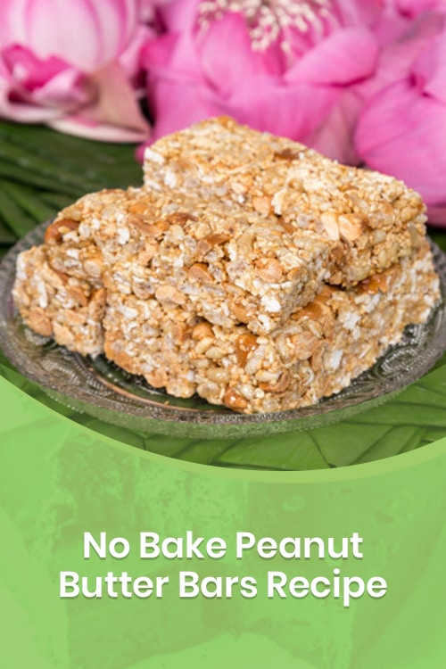 No Bake Peanut Butter Bars Recipe