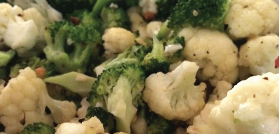 Oven-Roasted Broccoli and Cauliflower