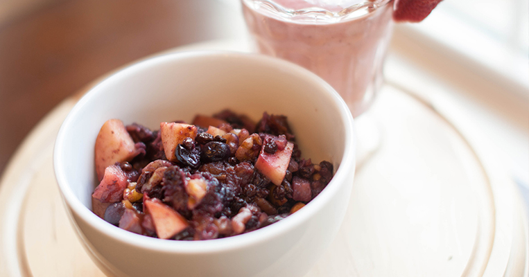BAKED FRUIT DELIGHT WITH A SWEET SURPRISE
