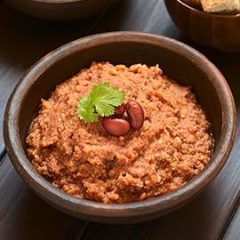 Quick and easy high-protein refried bean dip recipe