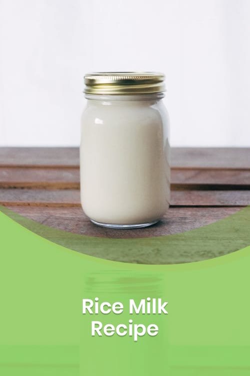 Rice Milk Recipe