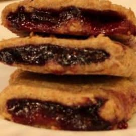 homemade fig blueberry newtons