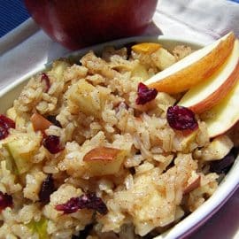 Daniel Fast brown rice with apple featured image