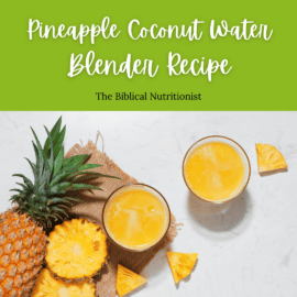 Pineapple Coconut Water Blender Juice Recipe