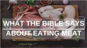 what the bible says about eating meat