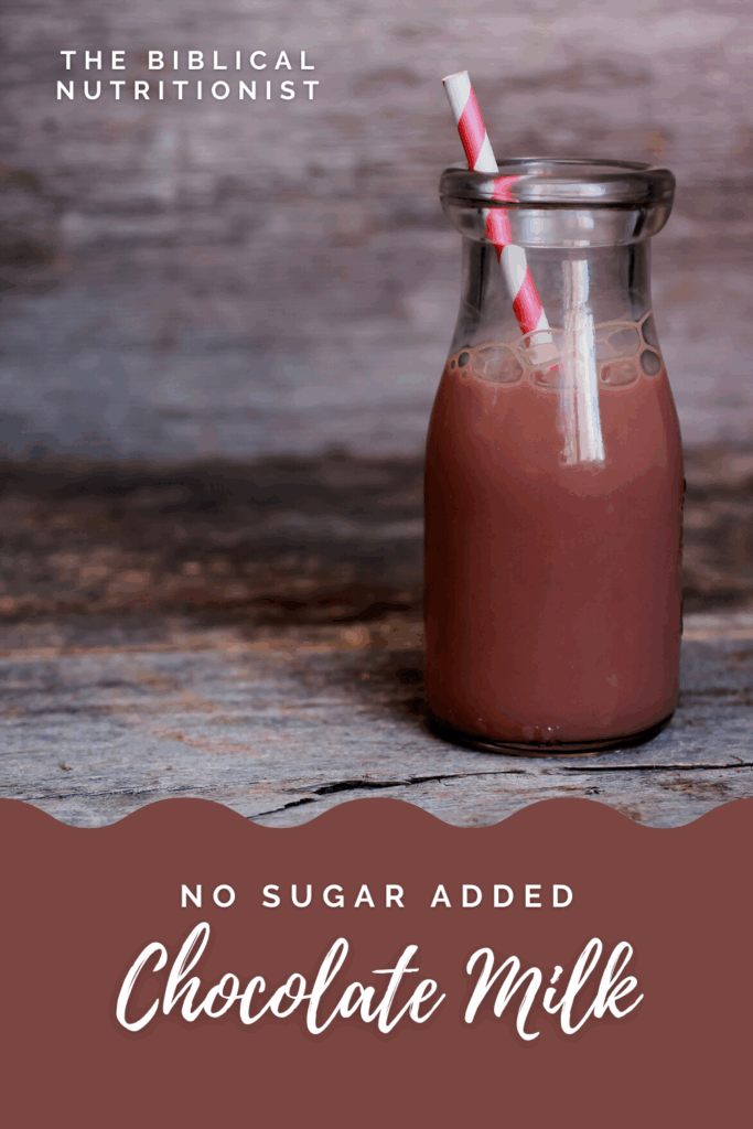 No Sugar Added Chocolate Milk Just 3 Ingredients!