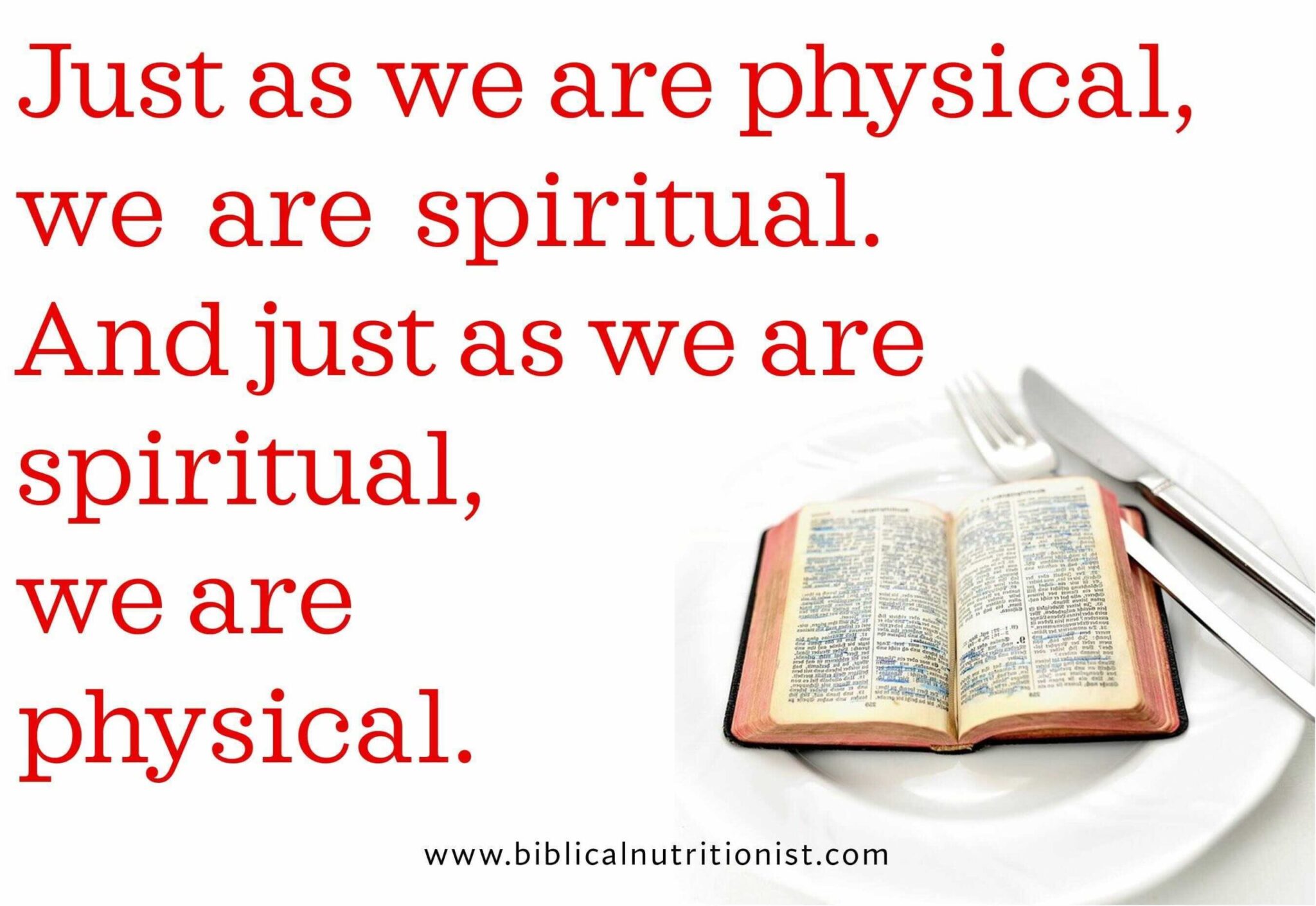 physical and spiritual