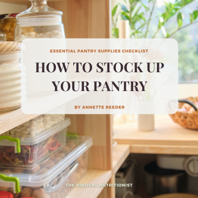 how to stock up your pantry