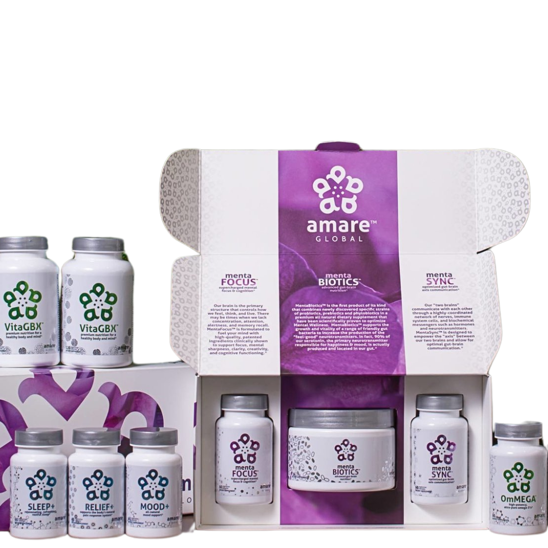 amare global gut brain health supplements