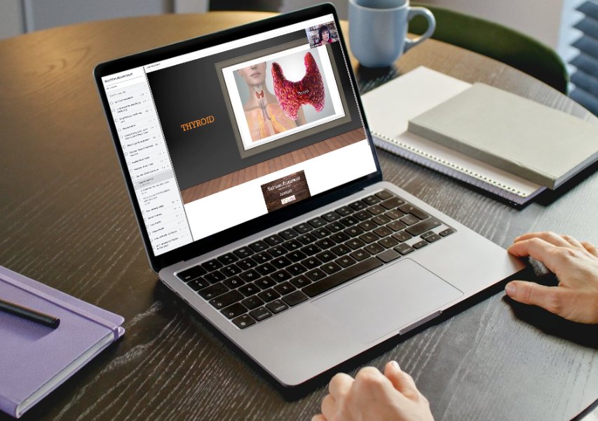 Biblical Nutrition Academy on Laptop